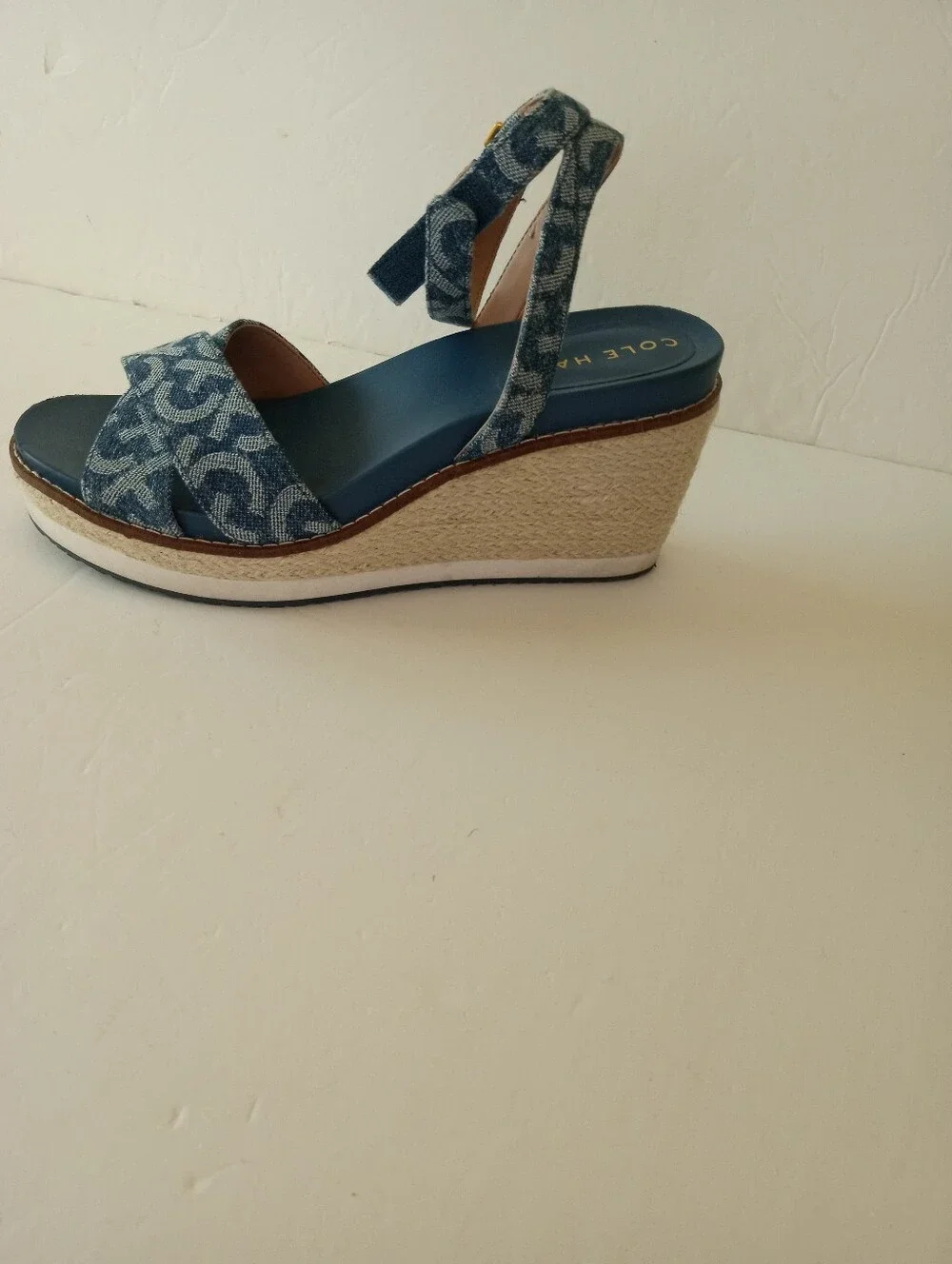 COLE HAAN Cloudfeel Espadrille Wedge Sandals | 6B